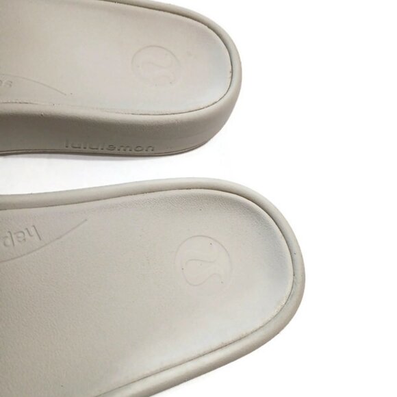 Lululemon Restfeel Slides  Bone Size 9 - Picture 4 of 5